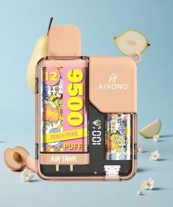 Aivono AIM-TANK 9500 Puffs Fersken Pære 18ml E-væske Kapasitet Norway wholesale
