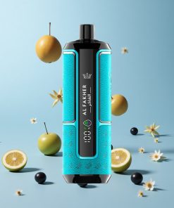 Al Fakher Crown Bar 15K Hypermax Engangs E-Sigarett Svartrips Mynte Norge wholesale