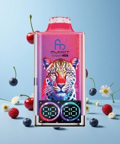 Fumot Leopard 40000 Puffs Blåbær Kirsebær Tranebær Dual Mesh Norge wholesale