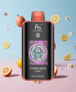 Fumot Tornado 25000 Puffs Rosa Sitronade HD Skjerm Norway wholesale