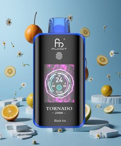 Fumot Tornado 25000 Puffs Svart Is HD Skjerm Norway wholesale