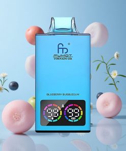 Fumot Tornado 35000 Blåbærtuggummi med Varierbare RGB-Lys Norway wholesale